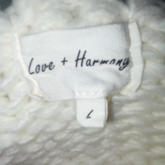 LOVE + HARMONY Chunky white whimsicle cardigan with Watermelon Slices SZ L - Picture 5 of 5